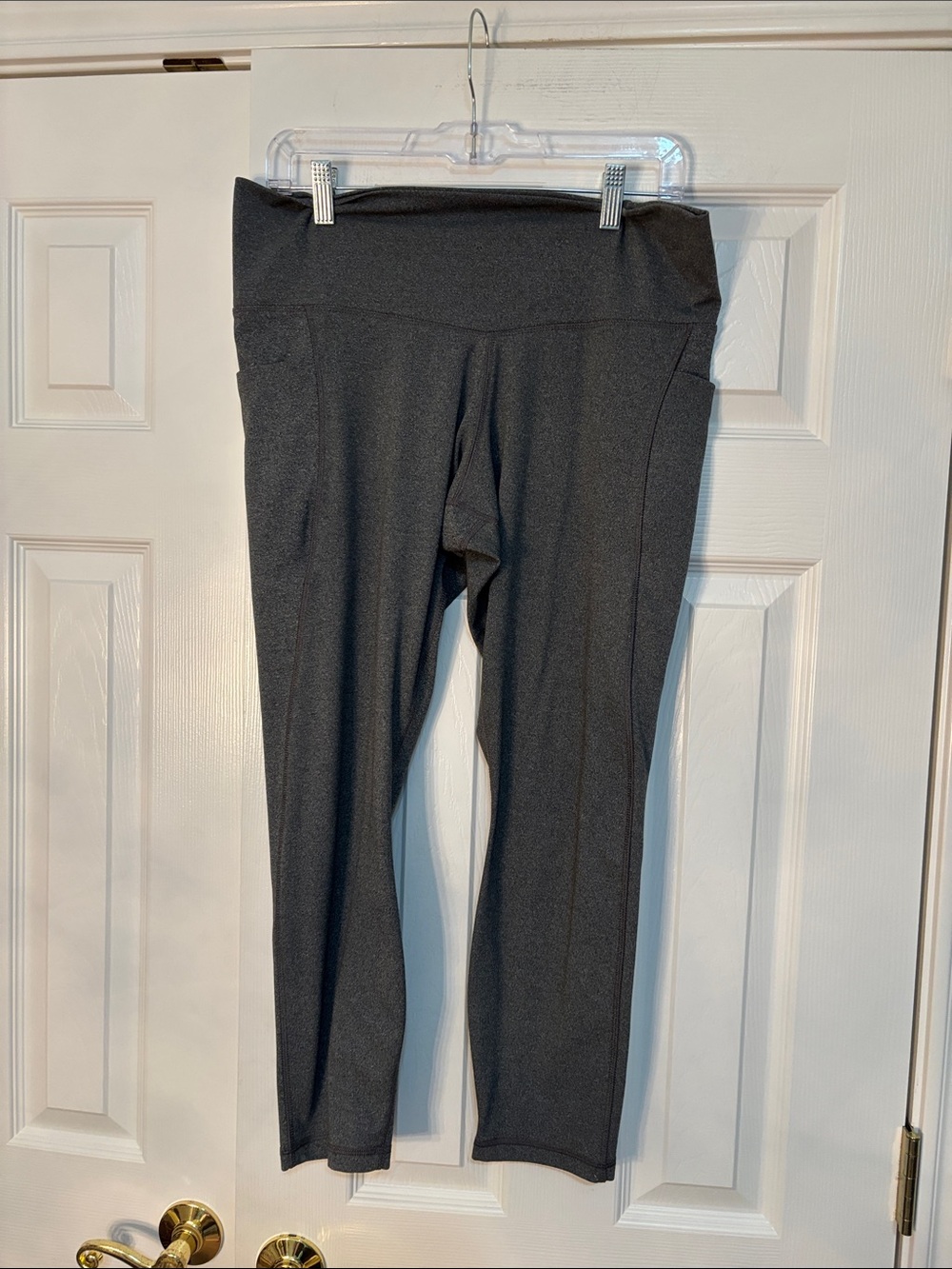 Women's High-Waist Dark Gray Leggings